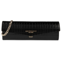 Bruno Magli Crocodile-Embossed Leather Envelope Clutch